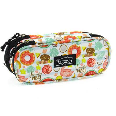 Kaukko Nature Özel Bölmeli Katlı Kalem Çantası K2174 Summer