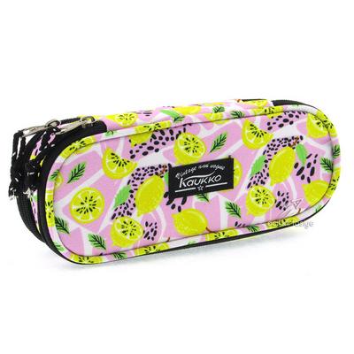 Kaukko Nature Özel Bölmeli Katlı Kalem Çantası K2177 Limon