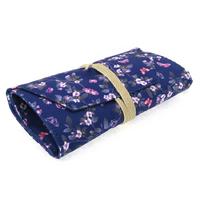 Kaukko Roll Art Kalem Çantası K2191 Lacivert Çiçekli