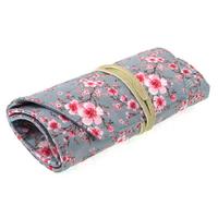 Kaukko Roll Art Kalem Çantası K2193 Gri Çiçekli