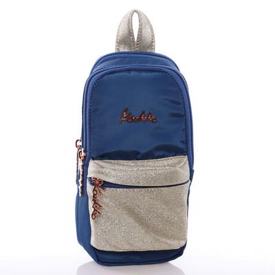 Kaukko Shine Junior Bag Kalem Çantası K2197 Simli Lacivert