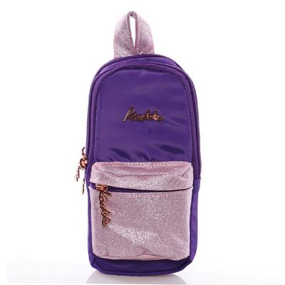 Kaukko Magical Junior Bag Kalem Çantası K2204 Simli Mor