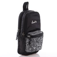 Kaukko Bright Junior Bag Kalem Çantası K2213 Taşlı Siyah