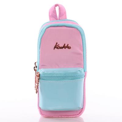 Kaukko Leather Junior Bag Kalem Çantası K2216 Rugan Pembe