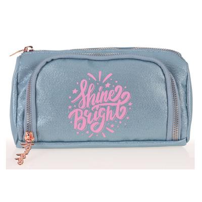 Kaukko Sparkle Plump Kalem Çantası K2308 Gri