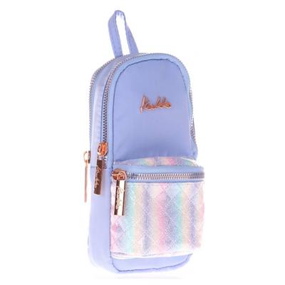 Kaukko Bright Junior Bag Kalem Çantası K2465 Kapitone Floral Mavi