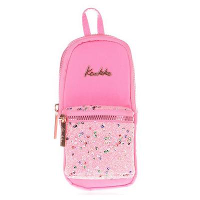 Kaukko Magic Dreams Junior Bag Kalem Çantası K2486 Taşlı Pullu Pembe