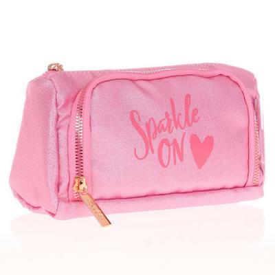 Kaukko Sparkle Plump Kalem Çantası K2525 Pembe