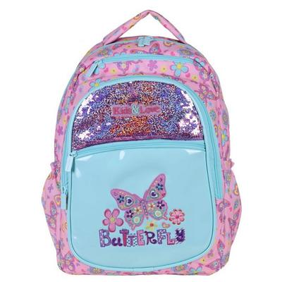 Kaukko Kids&Love Butterfly Sırt Çantası L5067 Rugan-Pullu