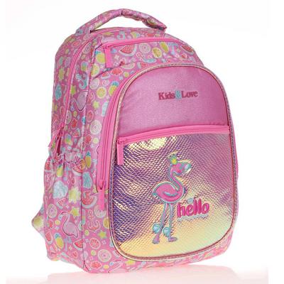 Kaukko Kids&Love Sırt Çantası L5098 Aynalı Simli Flamingo