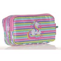 Kaukko Kids&Love Unicorn Kalem Çantası L8065 Aynalı Simli
