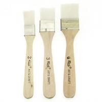 Rich Ekonomik 3'Lü Fırça Seti Beyaz Kıl