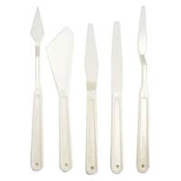 Rich Plastik Spatül Spatula 5'Li Set Beyaz