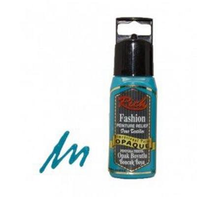 Rich Fashion Boyutlu Boncuk Boya 60Cc Opak Turkuaz