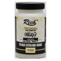 Rich Professional Kokusuz Su Bazlı Ultra Mat Vernik 250Cc Chalked