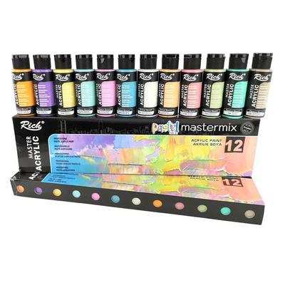 Rich Mastermix Akrilik Boya Seti 12 Pastel Renk