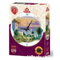 Art Puzzle 570 Parça Saat Yapboz Çerçeve Hediyeli 5005 Ege'de Akşamüstü