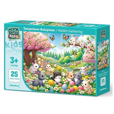 Art Puzzle 25 Parça Yapboz 35046 Tavşanların Buluşması