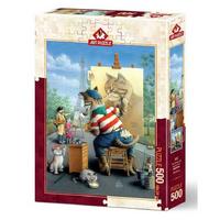 Art Puzzle 500 Parça Yapboz 5087 Ressam Kedi