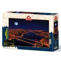 Art Puzzle 1000 Parça Neon Karanlıkta Parlayan Yapboz 5239  Üç Köprü