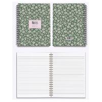 My Mia Art Mıa-001 Sert Kapaklı Spiralli Defter 17X24 192 Sayfa Çizgili Starflower-Big