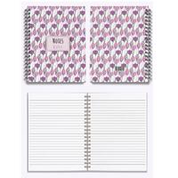 My Mia Art Mıa-001 Sert Kapaklı Spiralli Defter 17X24 192 Sayfa Çizgili Tulip-Big