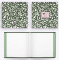 My Mia Art Mıa-004 Kenar Baskılı Kare Defter 16X16 120 Sayfa Yeşil Papatya