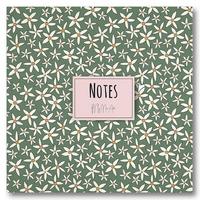 My Mia Art Mıa-004 Kenar Baskılı Kare Defter 16X16 120 Sayfa Yeşil Papatya