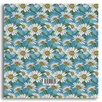 My Mia Art Mıa-004 Kenar Baskılı Kare Defter 16X16 120 Sayfa Beyaz Papatya