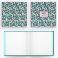 My Mia Art Mıa-004 Kenar Baskılı Kare Defter 16X16 120 Sayfa Beyaz Papatya