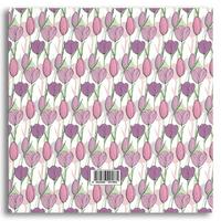 My Mia Art Mıa-004 Kenar Baskılı Kare Defter 16X16 120 Sayfa Pembe Lale