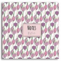 My Mia Art Mıa-004 Kenar Baskılı Kare Defter 16X16 120 Sayfa Pembe Lale