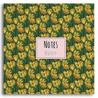 My Mia Art Mıa-004 Kenar Baskılı Kare Defter 16X16 120 Sayfa Sarı Manolya