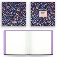 My Mia Art Mıa-004 Kenar Baskılı Kare Defter 16X16 120 Sayfa Kır Çiçeği