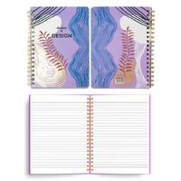 Denden Dd-001 Redactar Karton Kapaklı Defter 17X24 224 Sayfa Mor