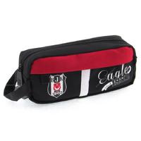 Beşiktaş 21327 Kalem Çantası Önü Kırmızı Süet Siyah