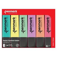 Penmark Fosforlu İşaretleme Kalemi 6 Renk Set Pastel