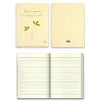 Kalipso Klp-008 Sert Kapak Defter 14X20 192 Sayfa Çizgili Pastel Sarı