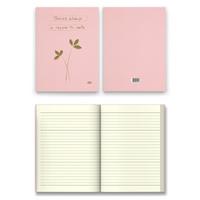 Kalipso Klp-008 Sert Kapak Defter 14X20 192 Sayfa Çizgili Pastel Pembe