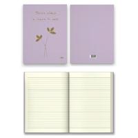 Kalipso Klp-008 Sert Kapak Defter 14X20 192 Sayfa Çizgili Pastel Leylak