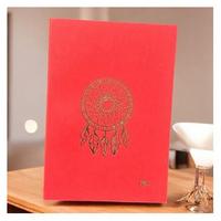 Kalipso Klp-015 Not Defteri 14X20 128 Sayfa Çizgili Dreamcatcher Kırmızı