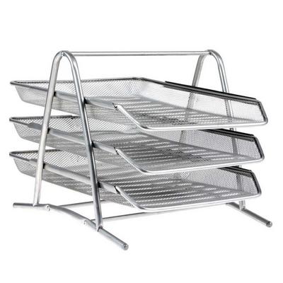 Ente Dk0709 Perfore Metal Evrak Rafı 3 Katlı Gri