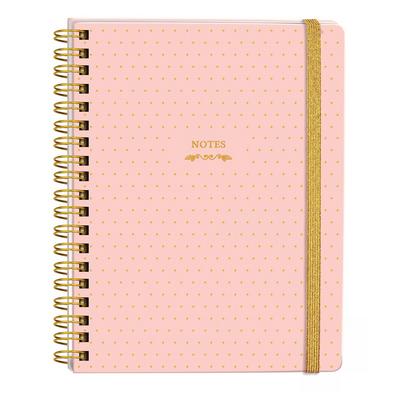 Victoria's Journals Sert Kapaklı Spiralli Defter 17X24 90Gr Çizgili Pudra