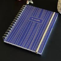 Victoria's Journals Sert Kapaklı Spiralli Defter 17X24 90Gr Çizgili Mavi