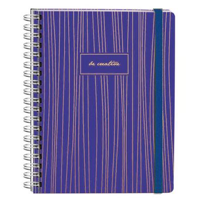 Victoria's Journals Sert Kapaklı Spiralli Defter 17X24 90Gr Çizgili Mavi