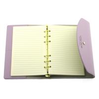 Victoria's Journals 1038 Mekanizmalı Ve Cepli Esnek Defter 14X20 Çizgili Pastel Lila