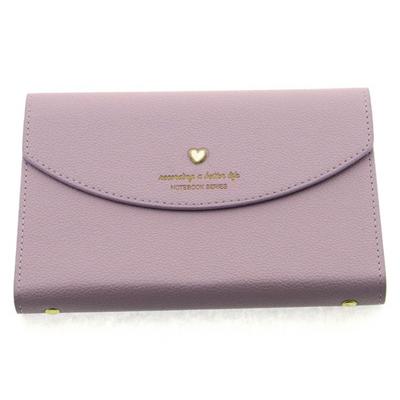 Victoria's Journals 1038 Mekanizmalı Ve Cepli Esnek Defter 14X20 Çizgili Pastel Lila