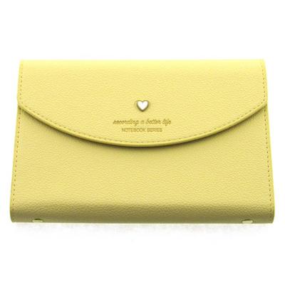 Victoria's Journals 1039 Mekanizmalı Ve Cepli Esnek Defter 14X20 Çizgili Pastel Sarı