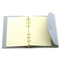 Victoria's Journals 1040 Mekanizmalı Ve Cepli Esnek Defter 14X20 Çizgili Pastel Mavi