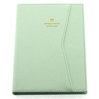 Victoria's Journals 1050 Cepli Esnek Defter A5 15X21 Çizgili Pastel Yeşil